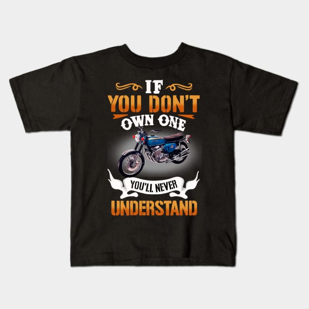 CLASSIC BIKE N08 Kids T-Shirt by classicmotorcyles